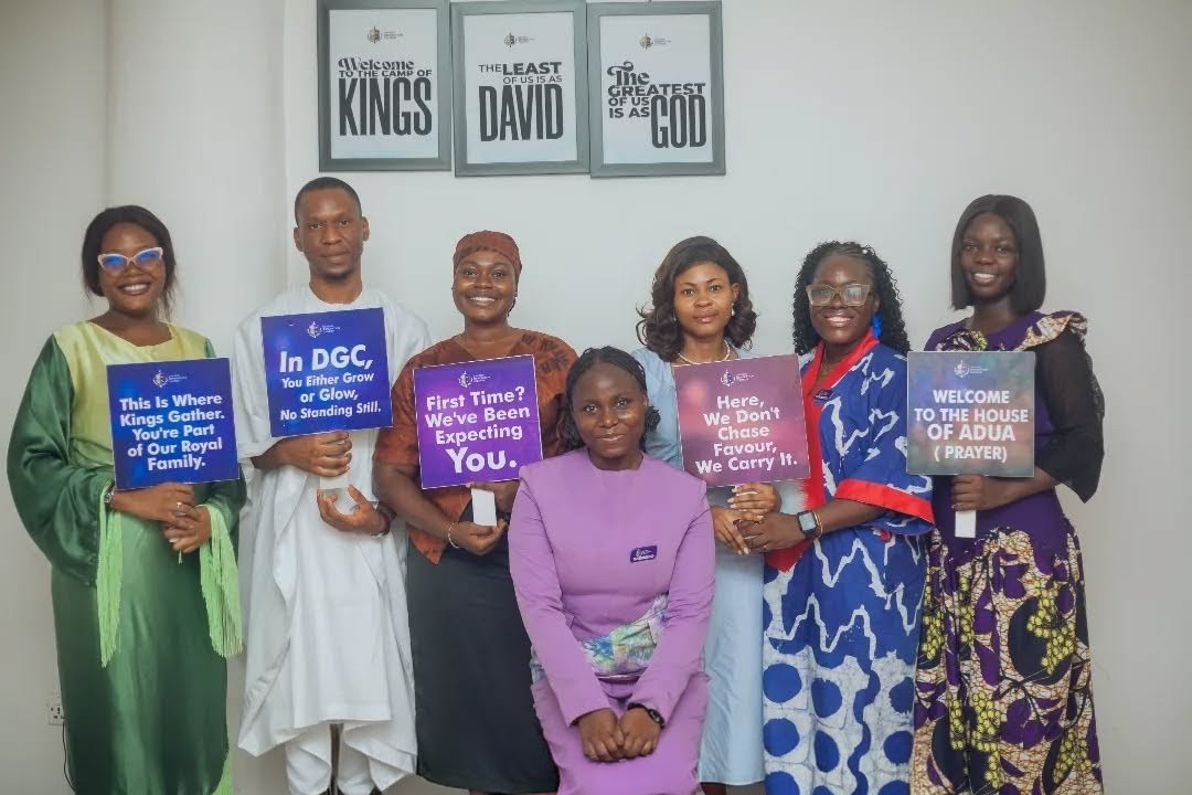 Worshippers at a DGC Sunday service